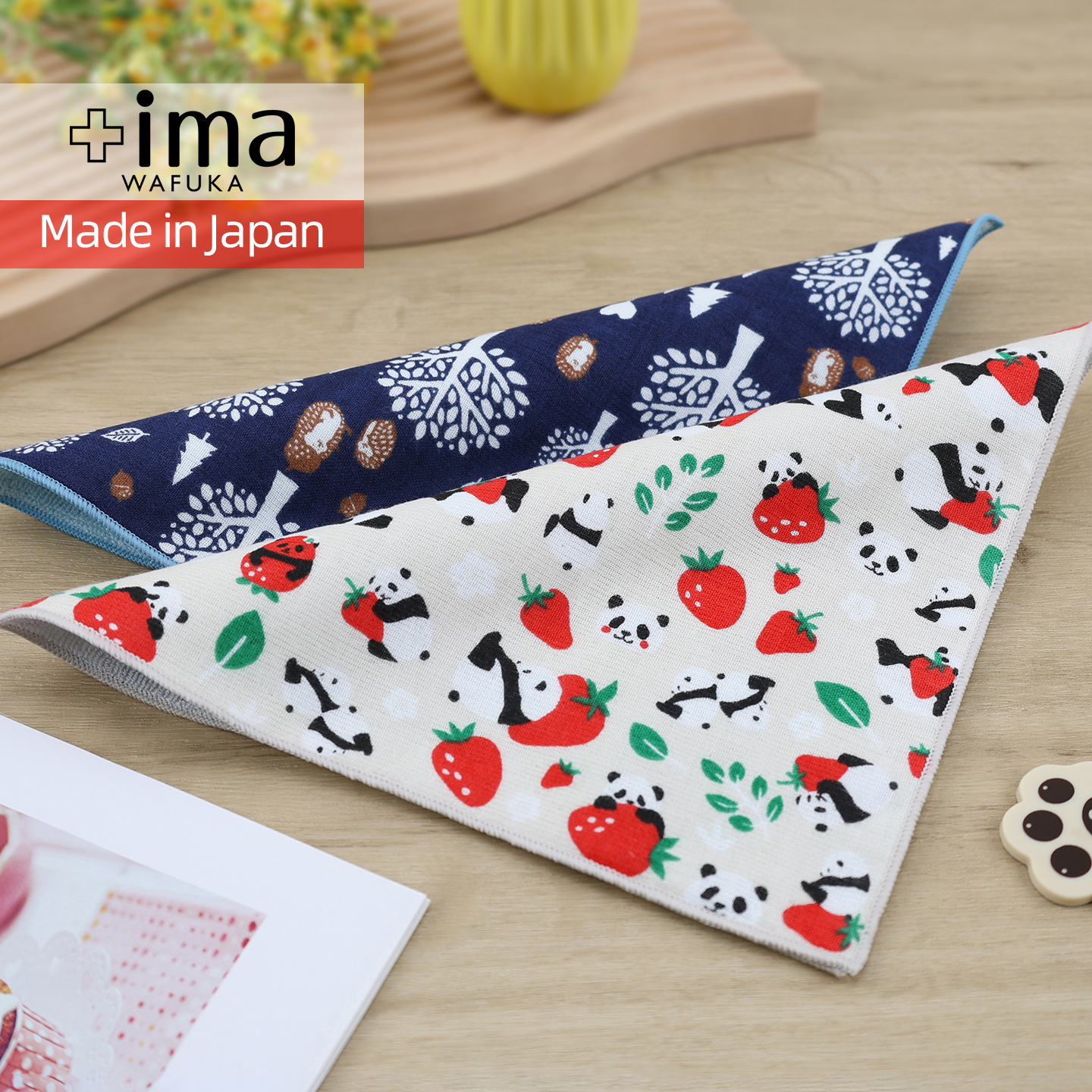 日本制造PRAIRIEDOG有机棉小方巾