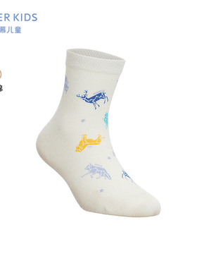 爱慕儿童23AW袜子男孩星座四季印花短袜AK294D742