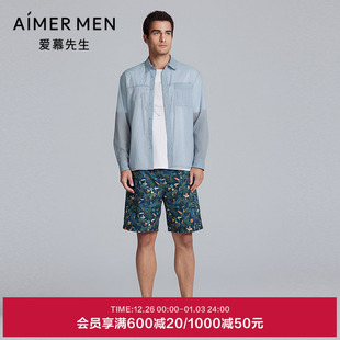 短裤 爱慕先生25夏季 海边度假沙滩裤 系列男士 NS66M202 沙滩裤