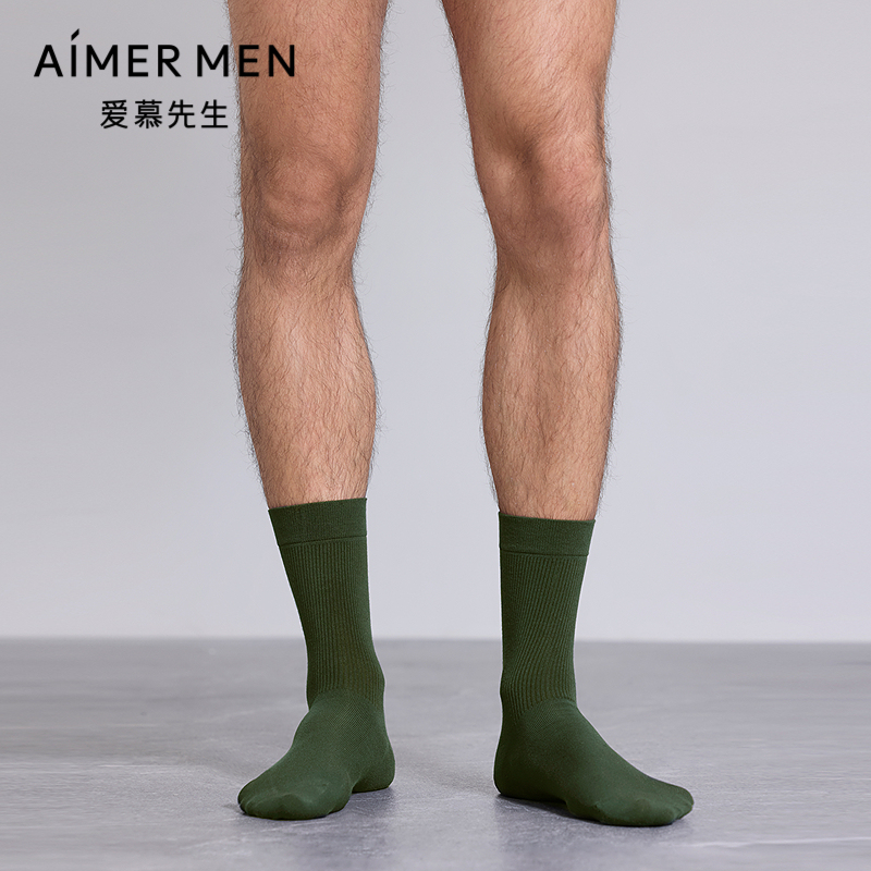 爱慕先生袜子五行开运袜男士中筒袜NS94M782