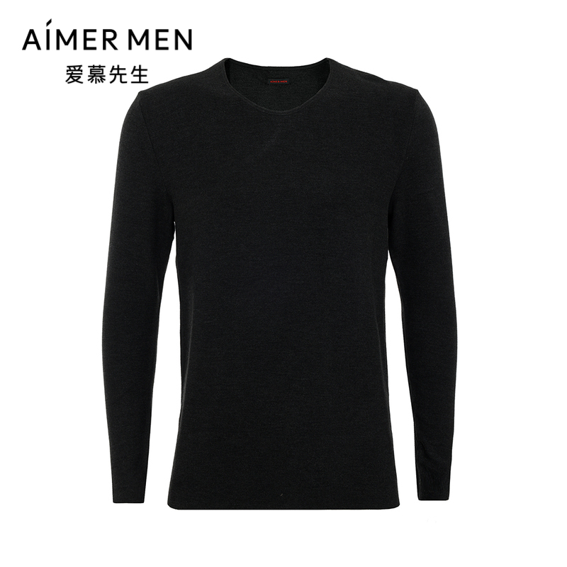 爱慕先生24秋冬双面暖绒保暖内衣男士含山羊绒V领长袖NS72J491P