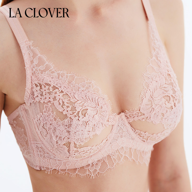 套装LACLOVER兰卡文蕾丝网纱性感薄内衣内裤女秘密恋歌