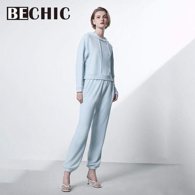 BeChic居家时光翻领分身家居套装BC46CR2
