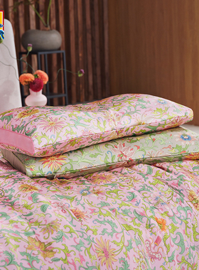 爱慕皇锦印花银锭形软管枕-粉彩HJ11890