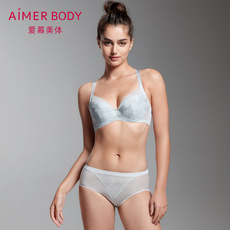 Бюстгальтер 爱慕美体内衣女如线如丝大胸显小性感无纺布大罩杯文胸ad120031 Adore
