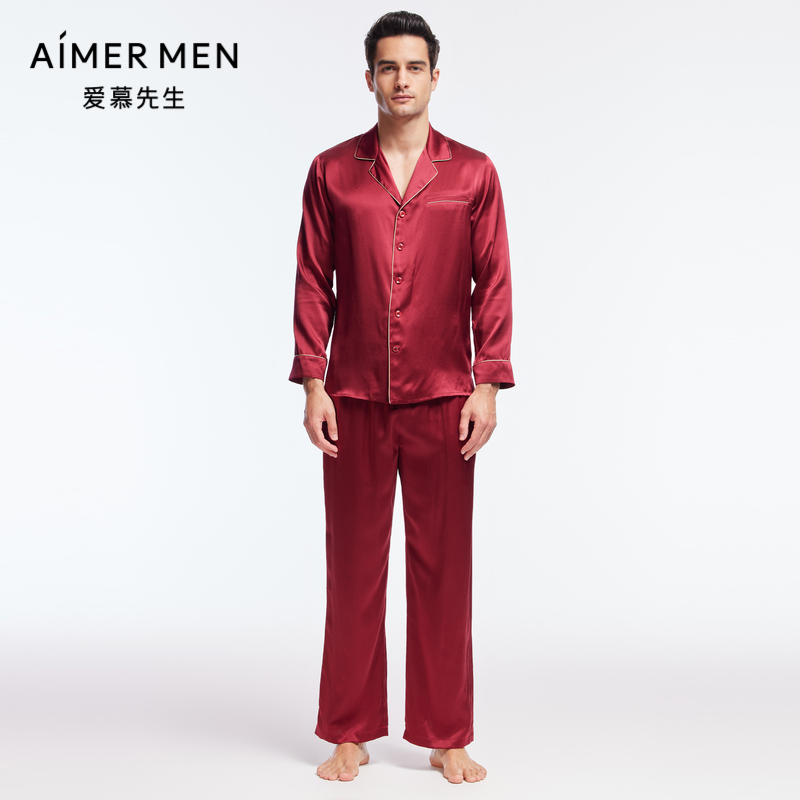 男士桑蚕丝睡衣爱慕先生