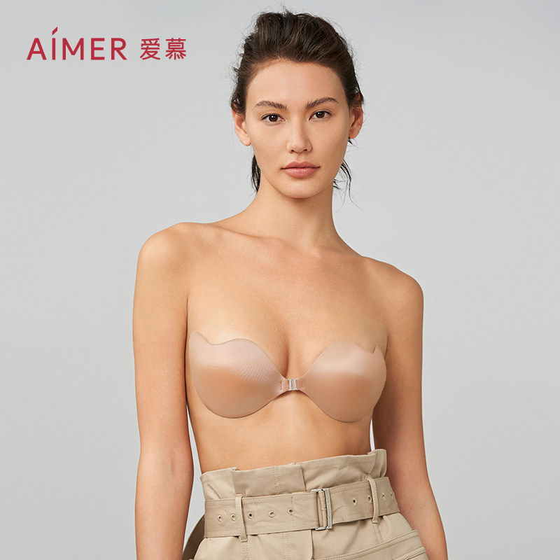 爱慕隐形防走光乳贴夏季轻薄婚纱吊带礼服用女硅胶文胸AM939181