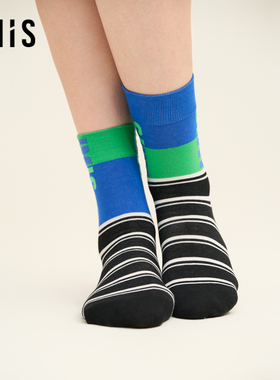 爱美丽棉袜字母中筒袜IM94BTV1