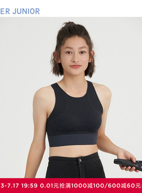 爱慕少女甜酷运动少女无钢圈三阶段中长背心式运动文胸AJ115F292