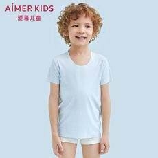 Одежда для сна 爱慕儿童上衣男童莫代尔净痕短袖上衣ak2120031 Adore
