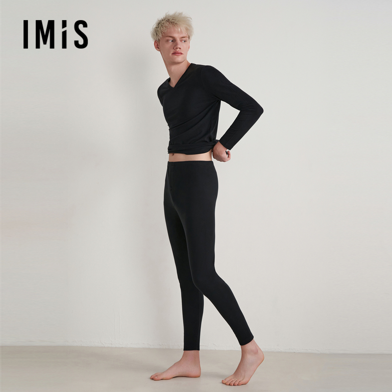 爱美丽IMIS【空气暖】美肤男式中厚双层长裤24秋冬新品IM73BNX6