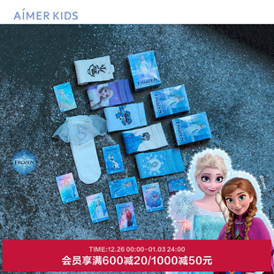 爱慕儿童冰雪奇缘系列艾莎24AW袜子女孩短袜AK194G891