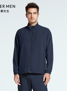 爱慕先生春秋季轻商旅外穿男士立领拉链长袖上衣夹克外套NS81F732