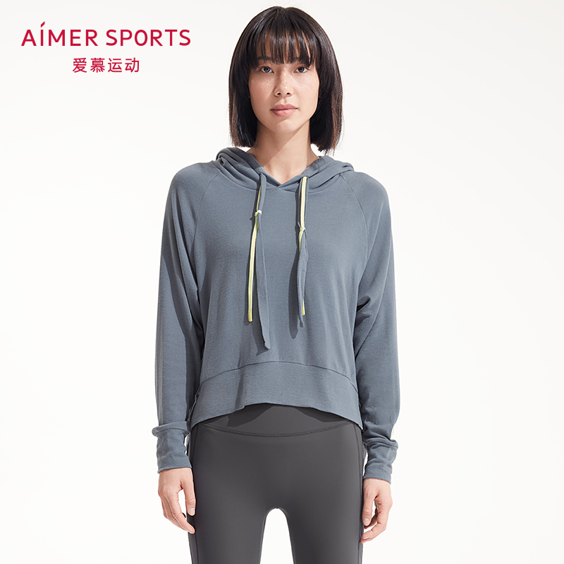 爱慕运动GYROTONIC禅柔套头带帽上衣AS144M82