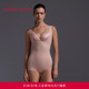 爱慕美体悦享美塑女士棉质里裆连体平角美体衣AD350641