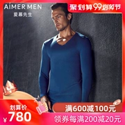 Aimer men Ai Mu V-cổ đồ lót bó sát phần mỏng chạm đáy quần áo mùa thu đồ lót NS72W31 - Áo ấm