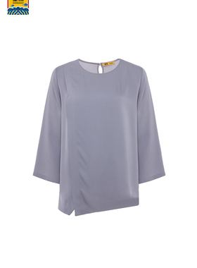 爱慕皇锦真丝双乔缎睡衣女套头长袖上衣HJ21513