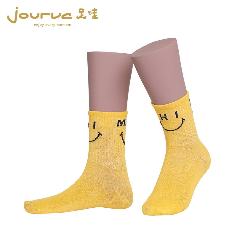 jourva足哇HI一家人女士印花中筒袜JV1110331|ruв категории Нижнее белье, 短袜/打底袜/丝袜/美腿袜（新）, 短袜 - от Buy2taobao.com для оказания профессиональной услуги покупки агента Taobao
