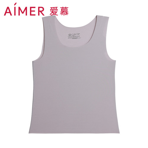 爱慕24AW焕龄衣保暖背心女士圆领宽肩舒适贴身打底背心AM72A192