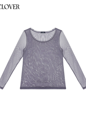 兰卡文幻影星河系列网纱水钻长袖女款上衣LC72XK1