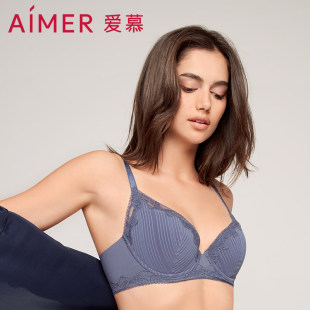 爱慕官方正品 聚拢美背软钢圈文胸AM125541 内衣女大胸显小夏薄款