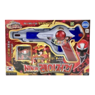 清仓处理 韩国进口迷你特工队手枪玩具 光之枪 带音效 带卡片