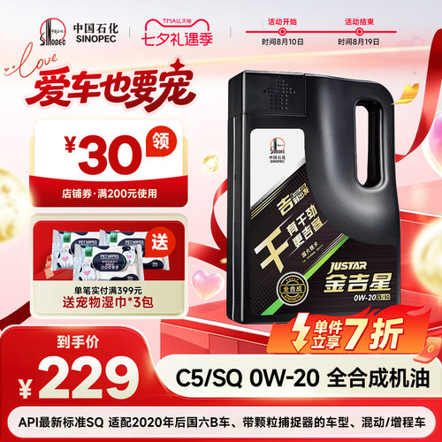 长城C5/SQ0W-20全合成汽机油