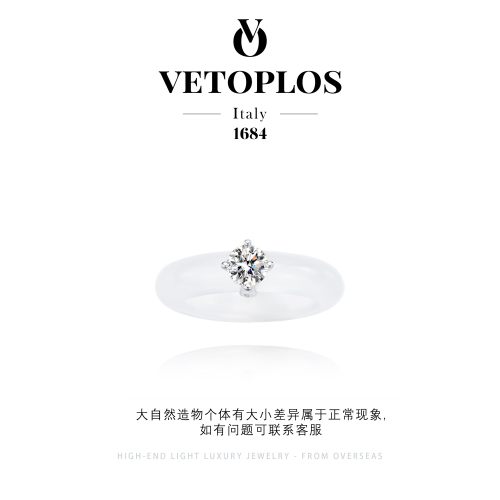 925银莫桑石【溪上星】Vetoplos限定单钻玉润F4295