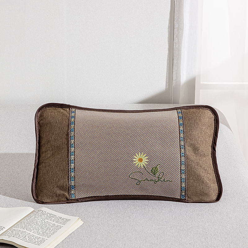 夏天凉席枕头成人茶叶凉枕冰丝藤竹枕大单人凉爽小枕头男夏季家用