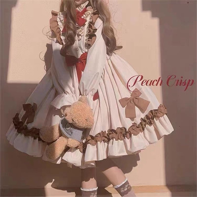桃酥可可OP全款现货原创洛丽塔长袖Lolita连衣裙甜美可爱洋装lo裙