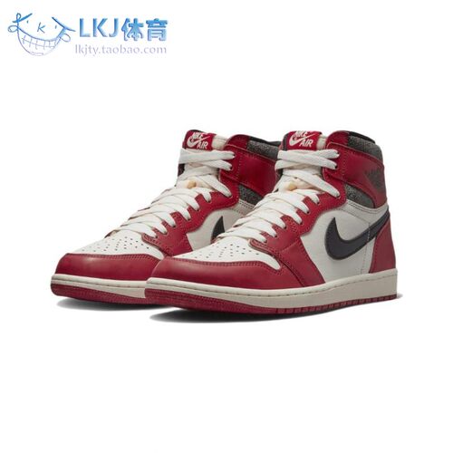 AJ1白红芝加哥高帮复古篮球鞋