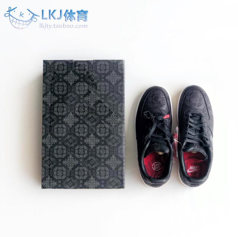 Nike Air Force 1 x Clot AF1 黑丝绸 陈冠希闪电联名 CZ3986-001