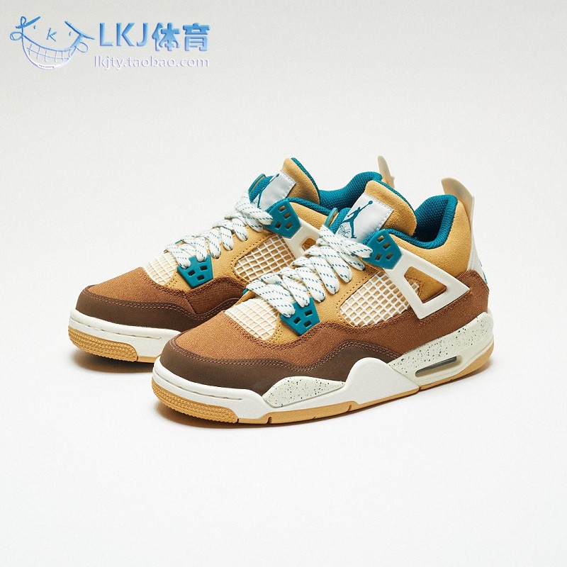 AirJordan4棕白复古篮球鞋