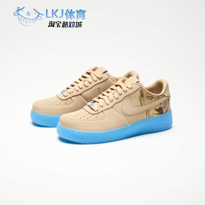 Nike Air Force 1 Kobe AF1 科比 棕蓝色头像低帮板鞋 IH1018-200