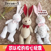 Vải thỏ búp bê thỏ búp bê thỏ đồ chơi sang trọng trẻ em đi kèm giấc ngủ xoa dịu búp bê quà tặng sinh nhật - Đồ chơi mềm