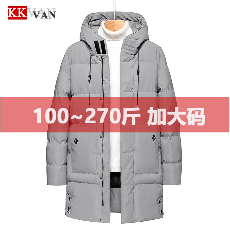 大码潮流棉服男连帽加厚保暖外套