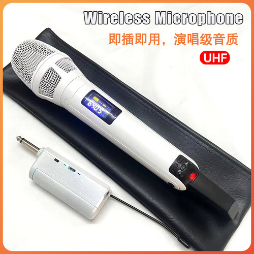 定制款kk205麦克风明星同款K歌声卡直播户外音响skm9000无线话筒