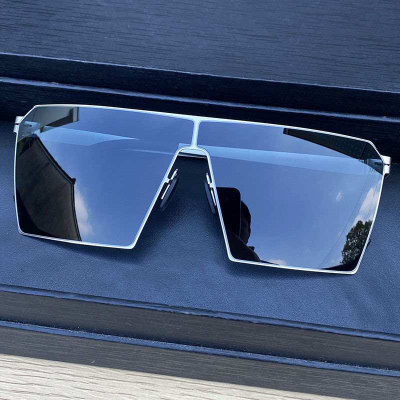 马登轻薄无螺丝太阳镜方形墨镜男开车专用驾驶镜高清尼龙偏光眼镜