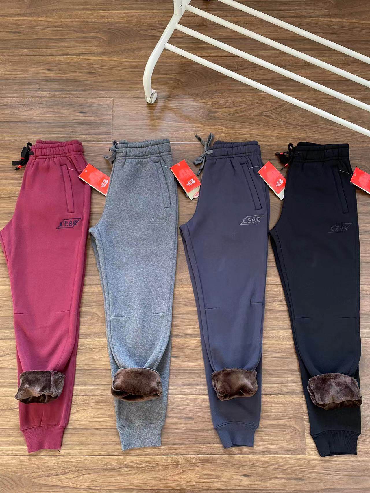 黄金绒！外贸日单冬季加绒加厚防风保暖卫裤拉链口袋束脚休闲长裤,男装,卫裤,淘宝优惠券,粉丝福利购,淘宝优惠卷