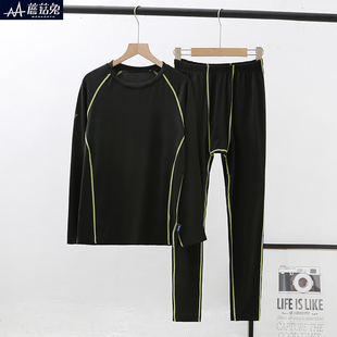 大码男童训练服宽松加肥加大胖儿童速干套装青少年男孩篮球打底衣