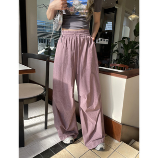 休闲裤 晶咕白标DADATATA手工炒色莱赛尔工装 大码 女秋季 子 裤