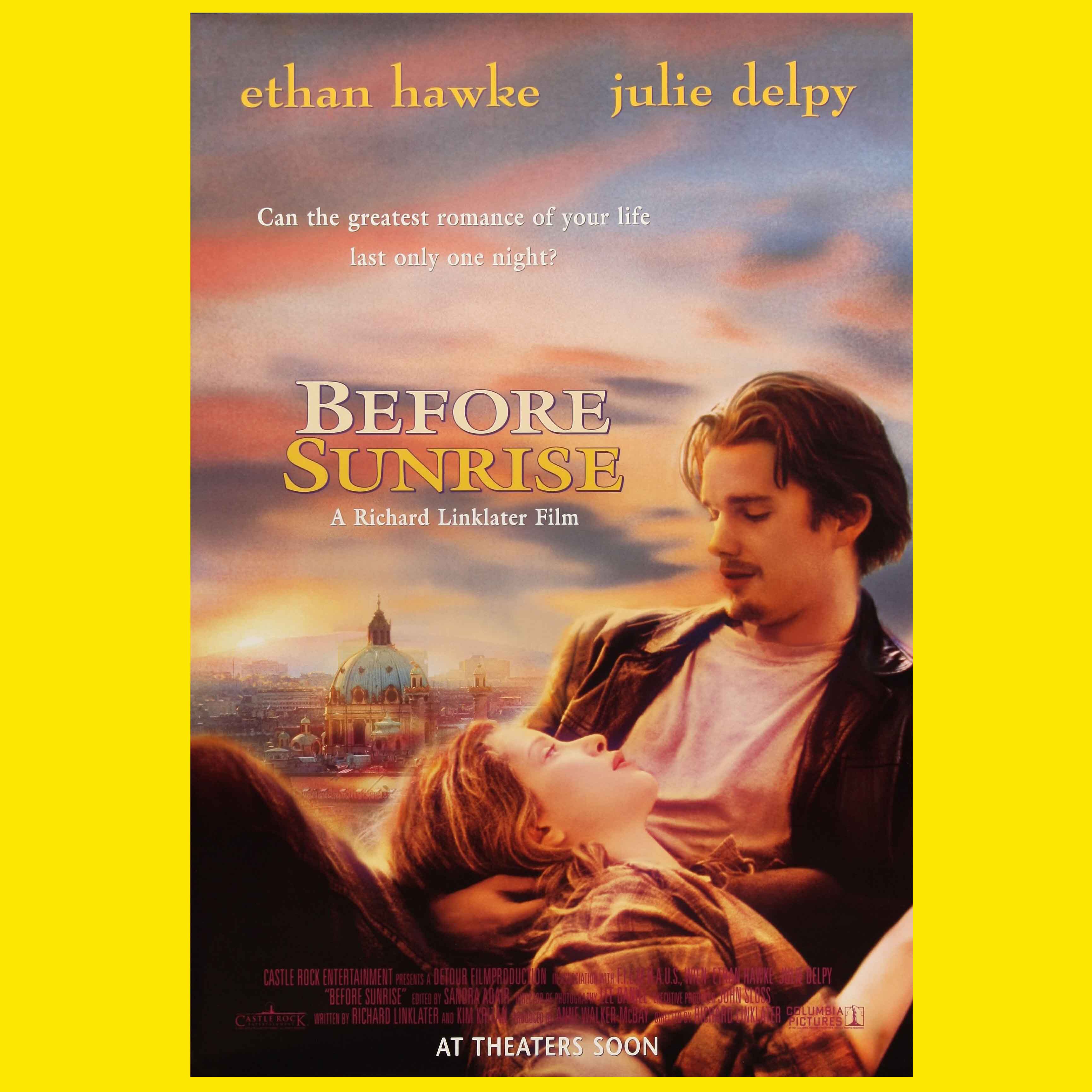 爱在黎明破晓前/ 咖啡厅酒吧 爱情电影海报装饰画画芯