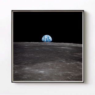 NASA太空月球 登陆登月 海报装饰画 客厅卧室 挂画 墙画