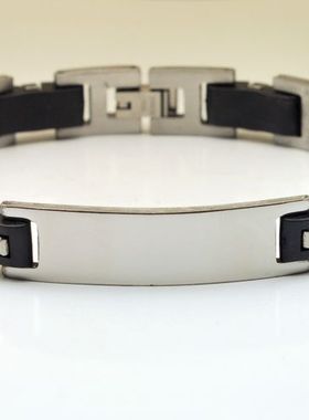 硅胶男士欧美款不掉色手链