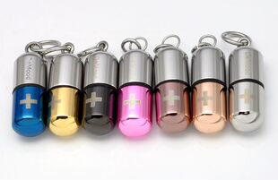 胶囊款De Mood拯救药丸项坠/爱情解药情侣钛钢不锈钢项链[1087]