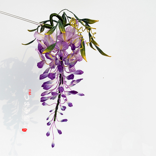 汉服头饰日本和服浴衣和风/发饰/配饰/花簪 紫藤花 原创藤萝