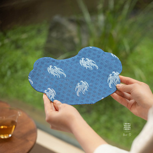 知舍·静好系列壶承新中式复古宫廷风隔热双层茶桌垫