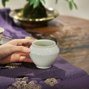 景德镇手工草木灰建水茶洗茶渣缸陶瓷洗茶碗水盂家用水洗复古小号