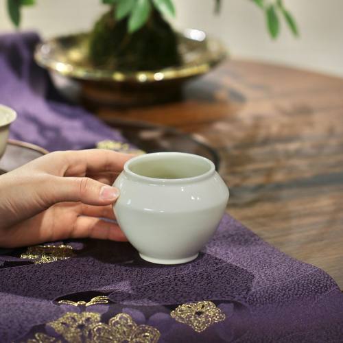 景德镇手工草木灰建水茶洗茶渣缸陶瓷洗茶碗水盂家用水洗复古小号