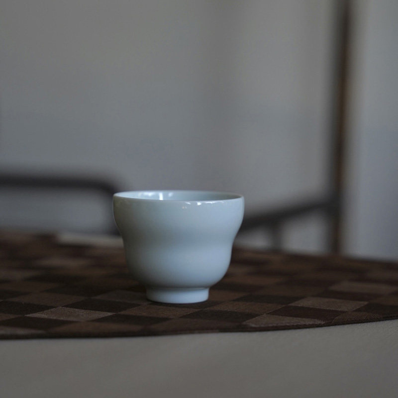 景德镇全手工仿古泥陶瓷葫芦杯主人杯家用功夫茶具品茗杯素胎茶杯
